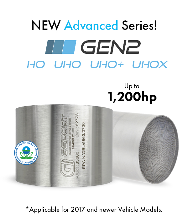 Без конусной катализатор G-SPORT UHOX EPA GEN-2 85600 металлический Euro 5\6 до 1200 Hp